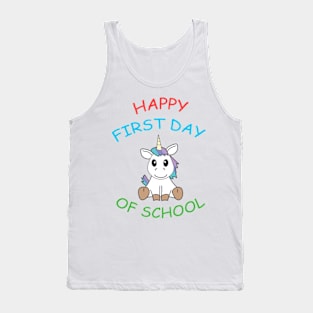 happy first day of school beginner start Tank Top